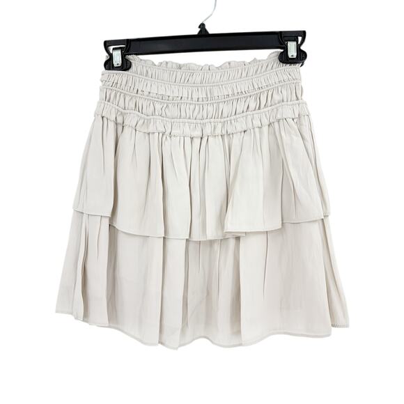 RAMY BROOK Skirt NEW Size XS Jane Mini Sandstone Cream $295 - Picture 4 of 5